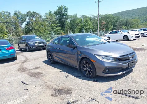 2019 Honda Civic Sport z USA, uszkodzony, nr VIN 2HGFC4A85KH302350